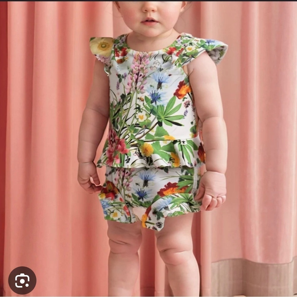 Molo Floral Kids Swim Set - Multicolor leak proof